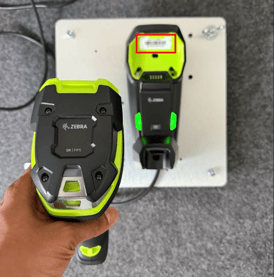 Zebra Scanner and Docking Cradle